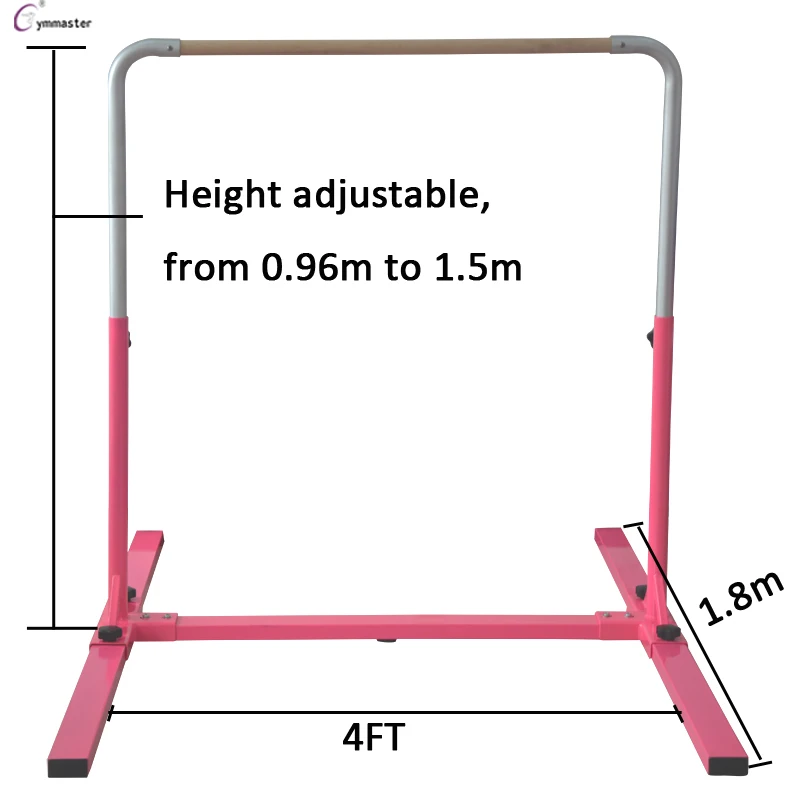 Modern Depo Adjustable 6ft Horizontal Bar for Kids  Gymnastics Junior Training Kip Bar