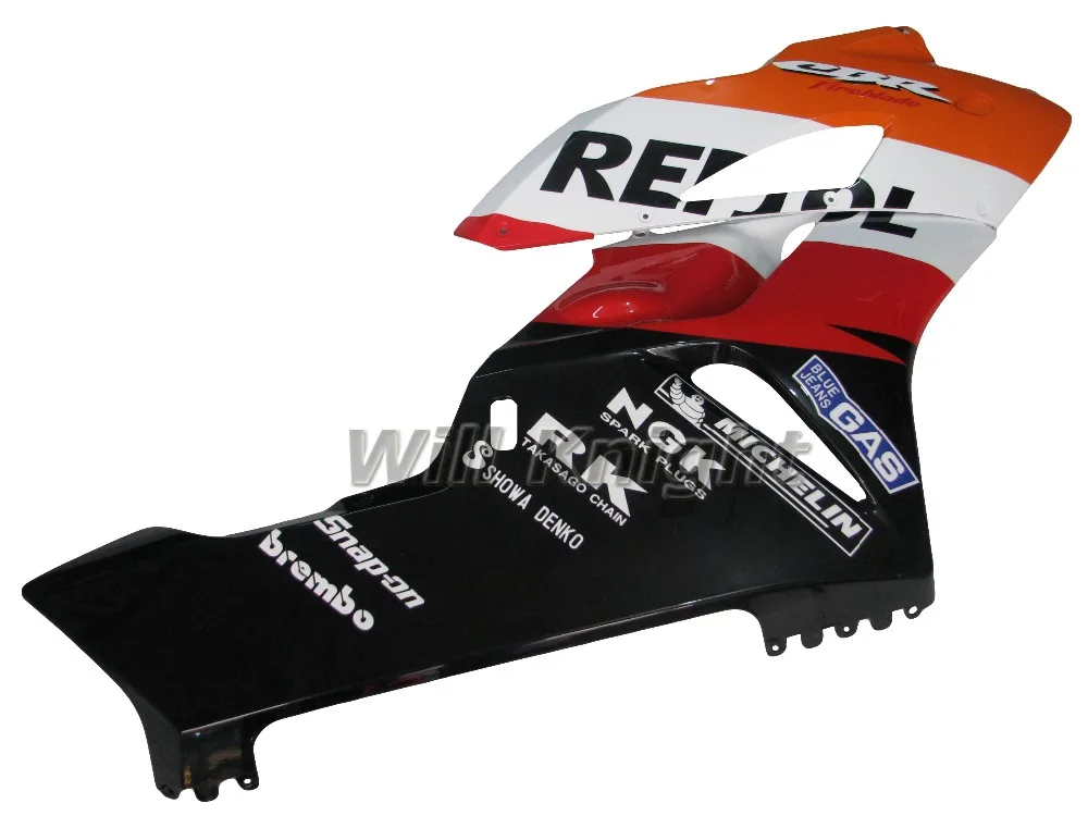 Injection Body Cover for Honda CBR1000RR CBR1000 2004 2005 Black Red Repsol