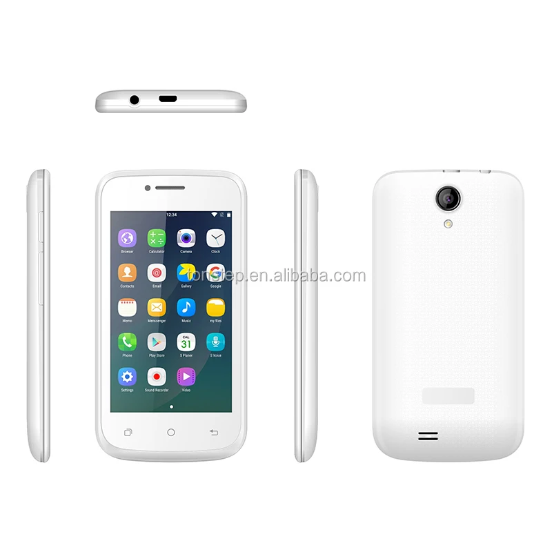 2017 hot sale 3.5 inch Android 4.4 MT6572A 3g wcdma gsm dual sim smart phone