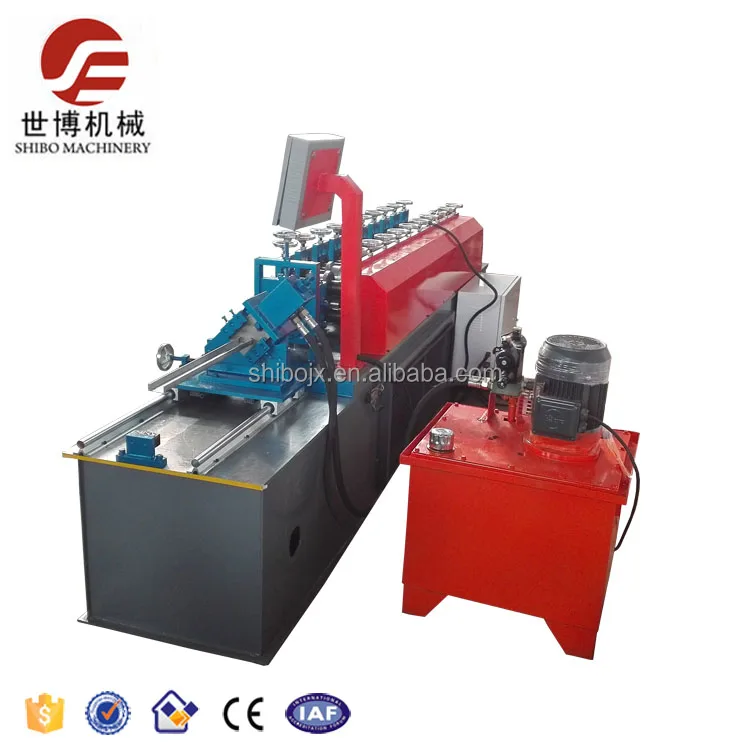 Omega Profile Roll Forming Machine C U Purlin Channel Truss Furring Cold Forming Machine