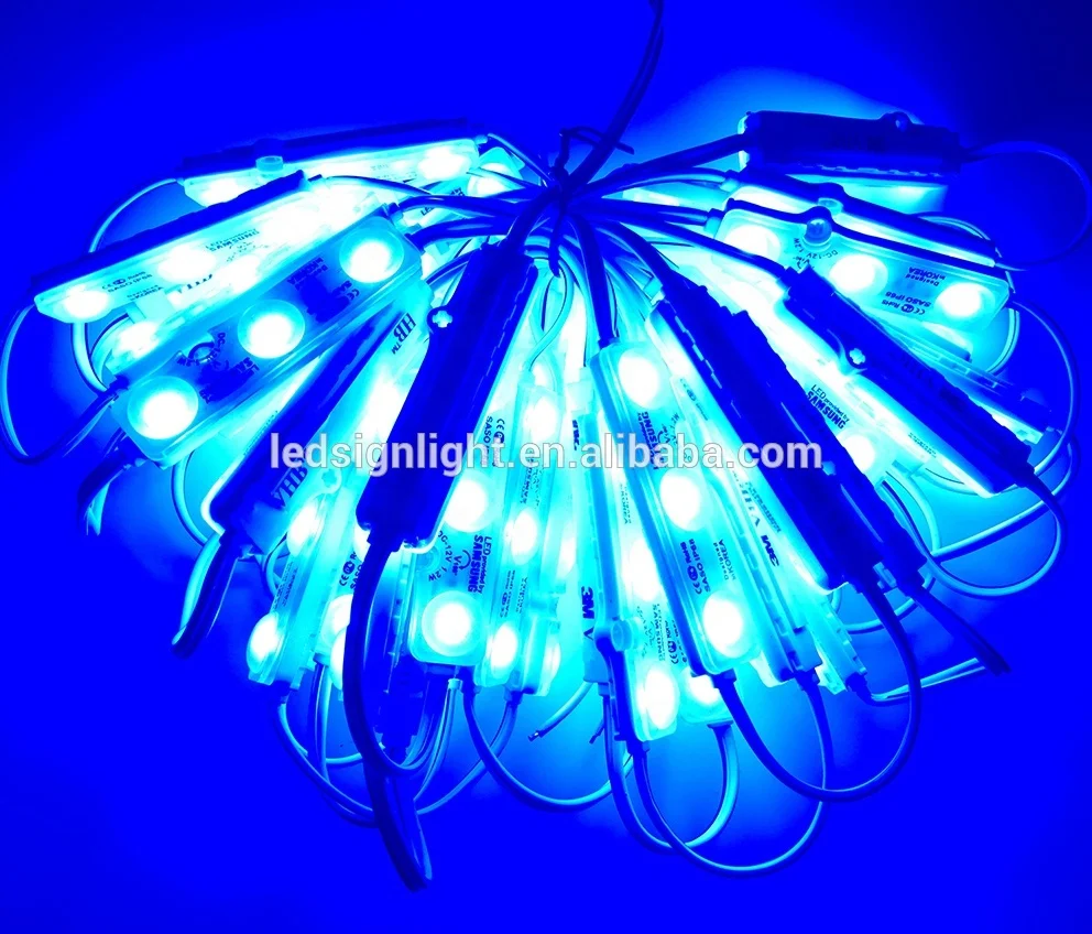 
12V 1.5W samsung led module Korea ce rohs injection lens led modules waterproof 5730 led modules with 3 chips 