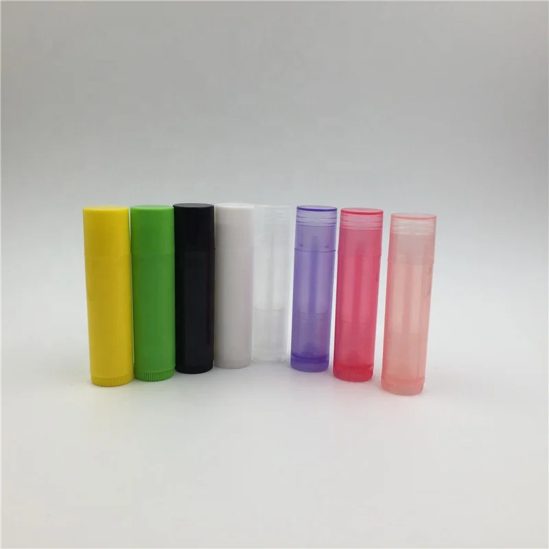 Make Your Own Solid Lotion Bar Travel Size Mini Empty Chapstick Container Tube 5ml White Black