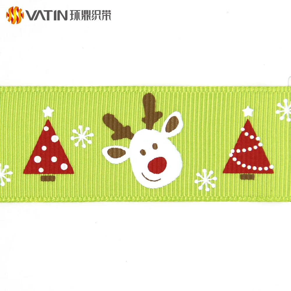 
Personalized Design Your Own Ribbon Print 1 Inch Christmas Printed Grosgrain Ribbon 