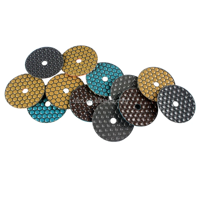 Premium 3 inch 5 Step Dry Polishing Pad with Buff