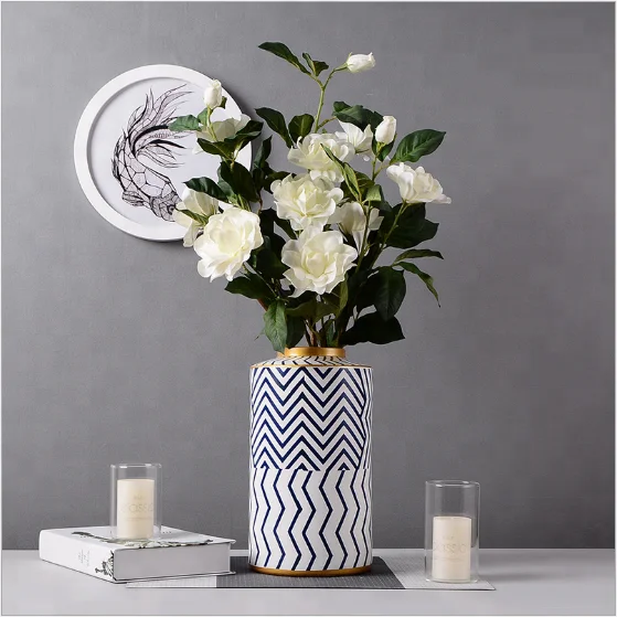 
Modern minimalist ceramic vase living room dining room dry floral set 