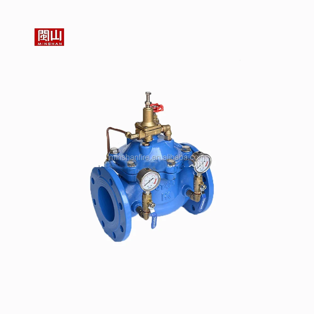Piston Hydraulic Control Valve Hydraulic Piston Adjustable Reduced Pressure Regulator Control Valve Standard Water High Pressure