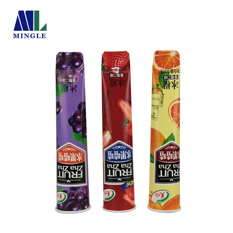 
Eco-friendly Disposable Ice Lolly Tube / Ice Cream Paper Calippo Tube 