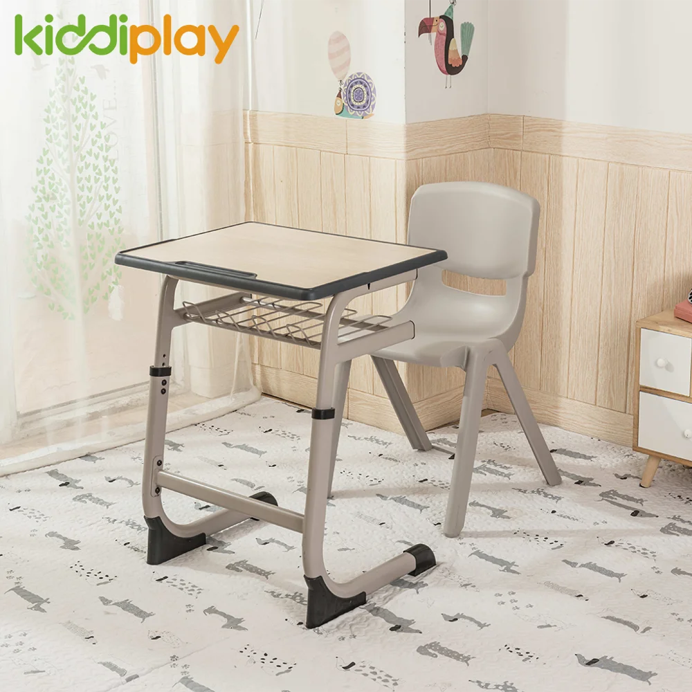 
Hot selling Ajustable Kids School Used Wooden Classroom Desk / Table For One 