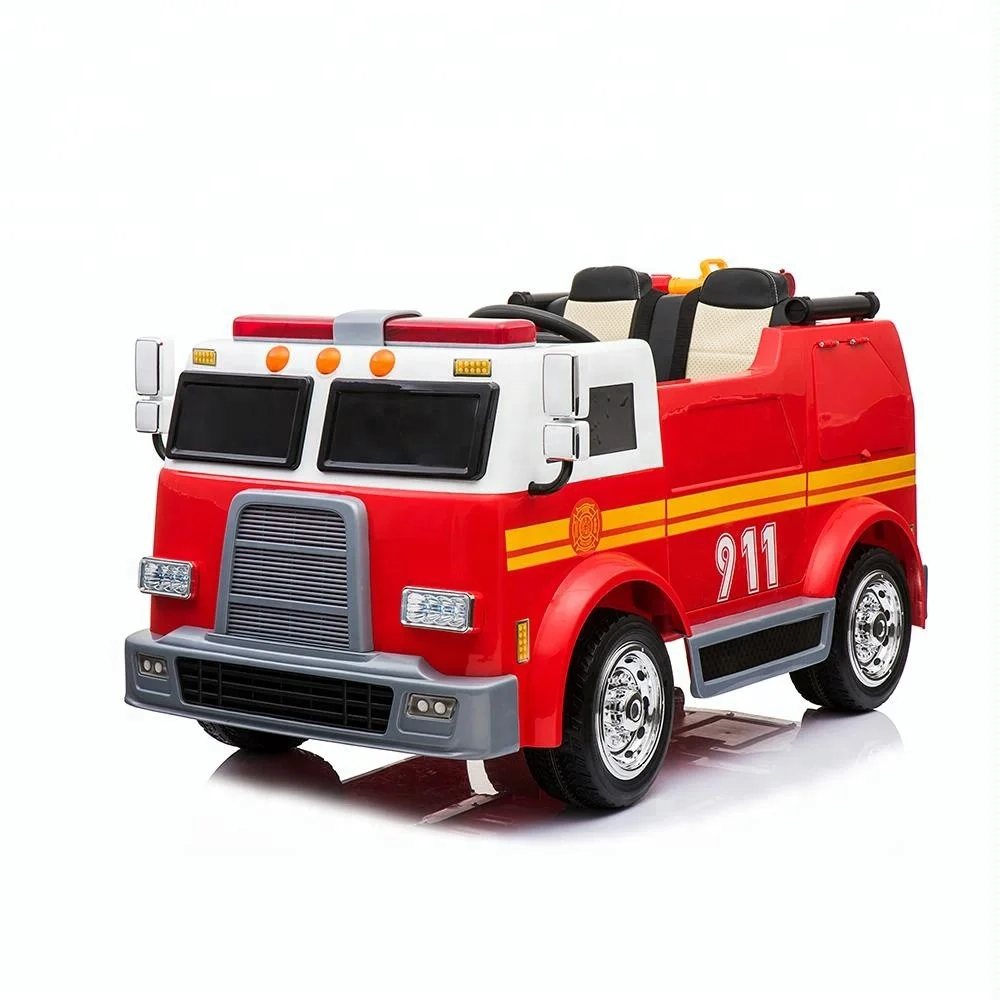 Newest popular electric kids car for fire truck with fire gun for baby electric car