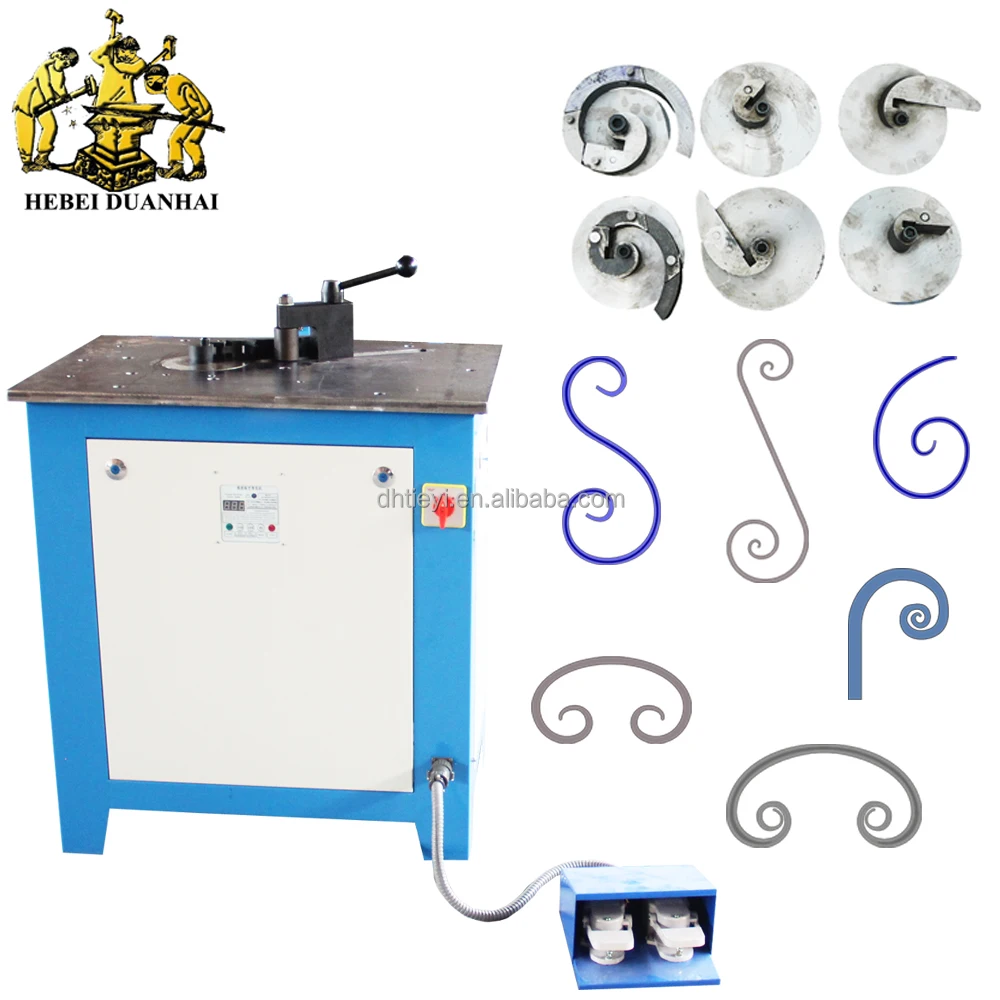 DH-DW16E Automatic Metal Craft Scroll Bender Machine