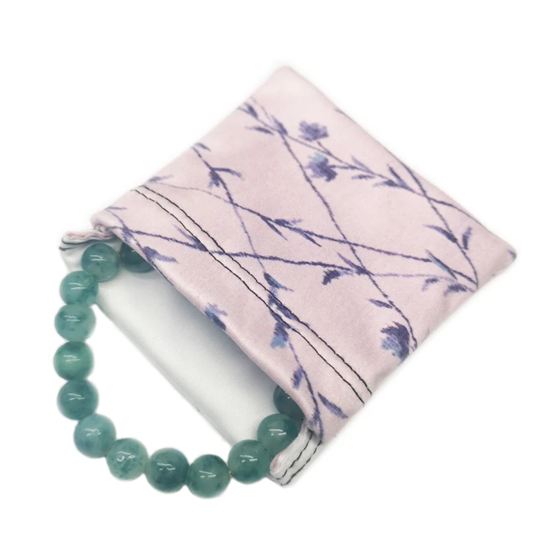 Custom Soft Stitch Microfiber Jewelry Pouch Bag