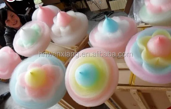 New Factory supply automatic commercial sugar cotton candy flower vending machine