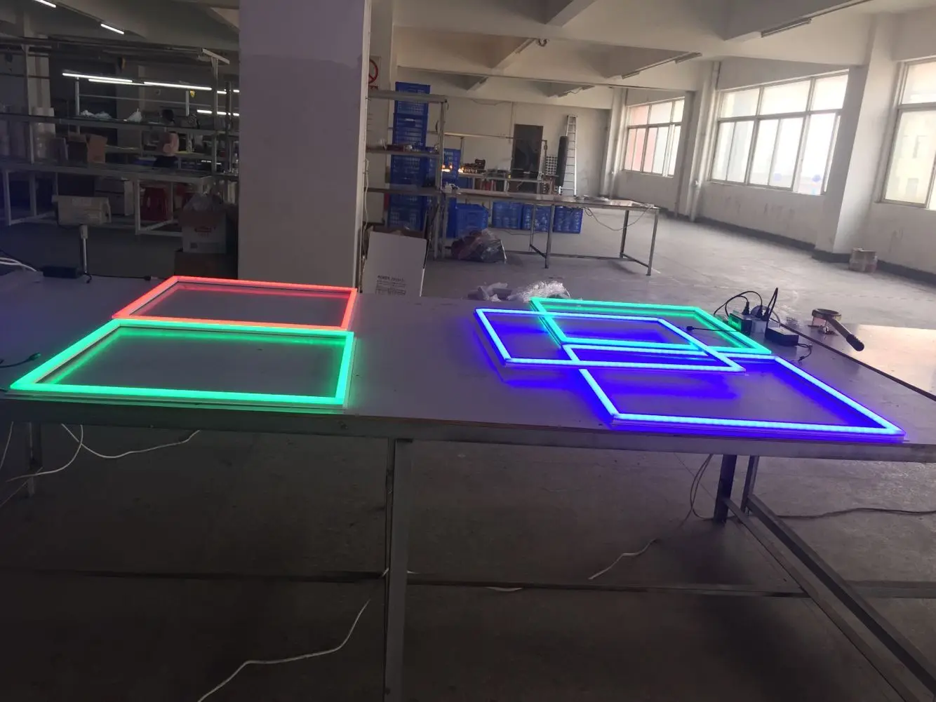 Cct 3000K 4000K 6000K Neon Light Frame Color Led Panel Light 60X60 Rgb Hot China Lighting and Circuitry Design ROHS 2-year EMC