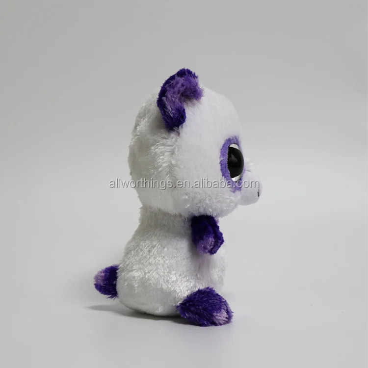 Factory direct sale stock panda stuffed plush toys soft cute various plush small big eyes white body panda dolls