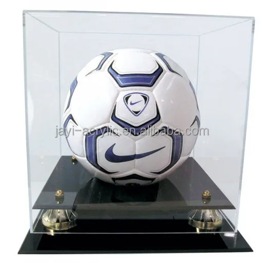 Factory wholesale acrylic soccer ball display case/soccer ball holder/lucite ball display box