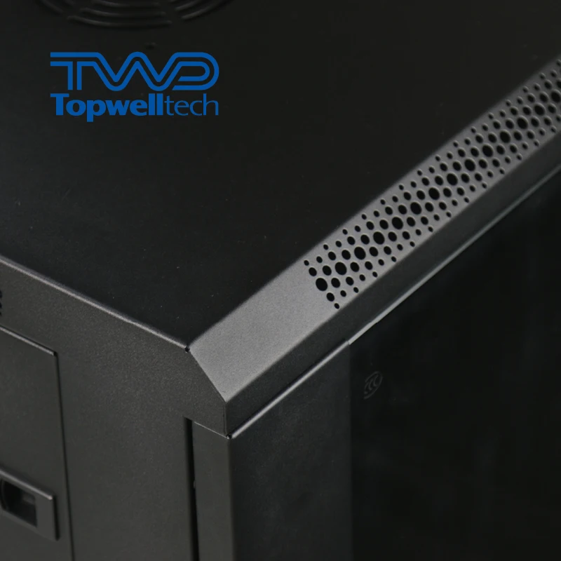 High Quality Data Center 6U-22U Server Rack Cabinet Black Wall Rack Cabinet