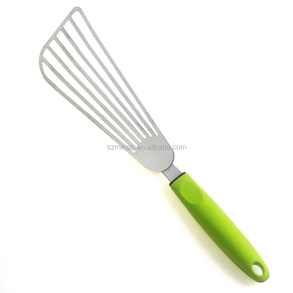 2017 New Design China Manufacturer kitchenware Utensils Silicone Grip Nylon Fish Spatula Turner