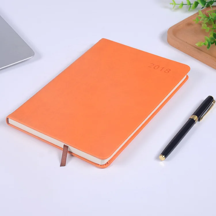 Wholesale 2019 A5 notebook Logo Customized Pocket Notepad PU Leather Diary Note Book Custom Hardcover Planner Journal