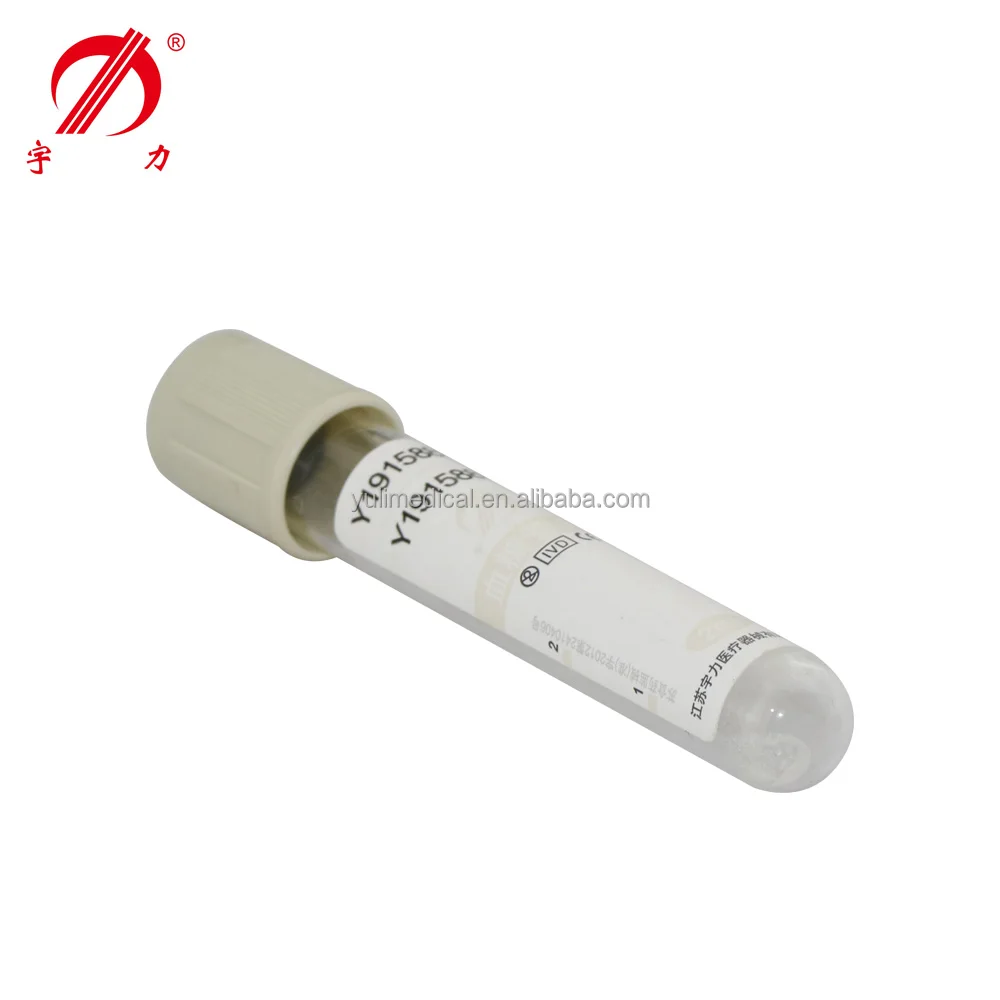 Disposable vacuum blood sugar test glucose tube