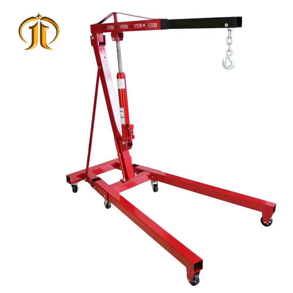 Portable Mini 2 Ton Hydraulic Jack Engine Hoist Shop Crane Assembly
