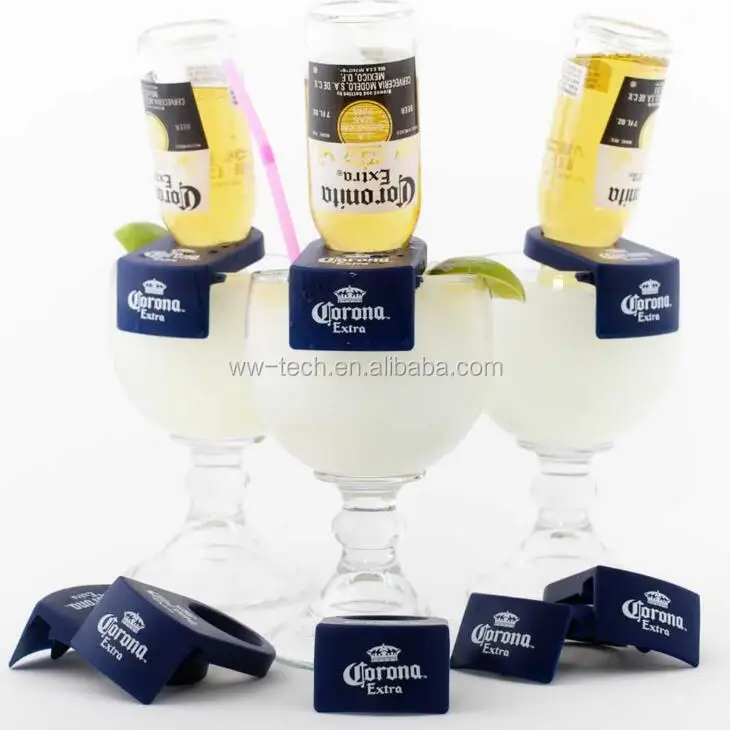 Cheap CoronaRita Beer bottle Holders drink clip For Margarita Glasses