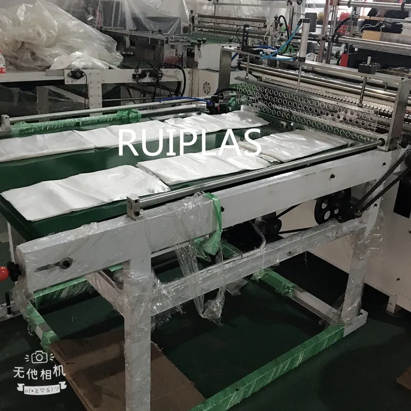 plastic automatic folding shopping bags making machine manufacture/makers