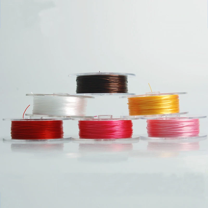 Wholesale Japan crystal elastic cord for DIY beads bracelet multi-colors transparent elastic rope