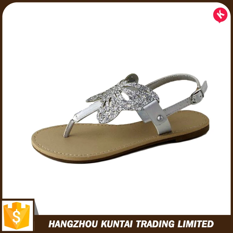 Latest cheap price for wholesale ladies flat sandals,fancy lady sandal