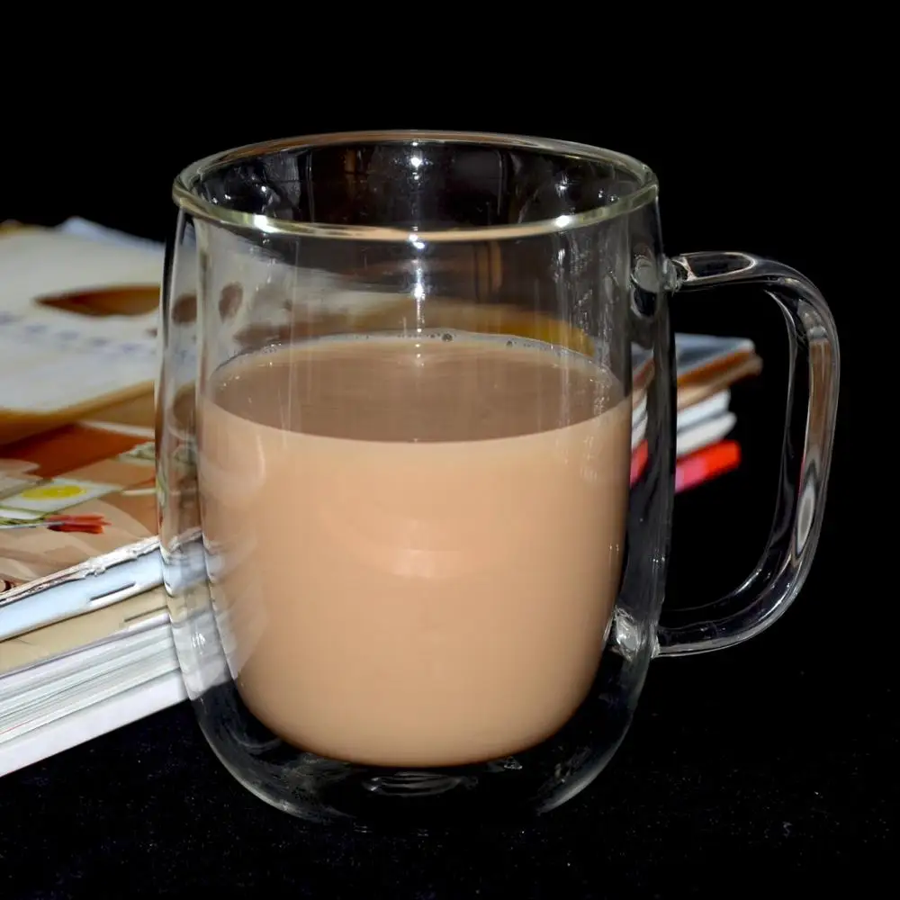 
OEM ODM Custom Heat Resistant Borosilicate Double Wall Glass Cup 