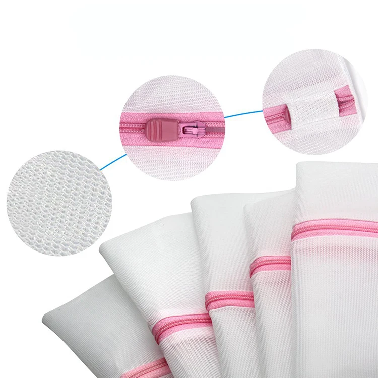 
Zipper Mesh Laundry Wash Bag for Laundry, Blouse, Bra, Hosiery, Stocking, Underwear 