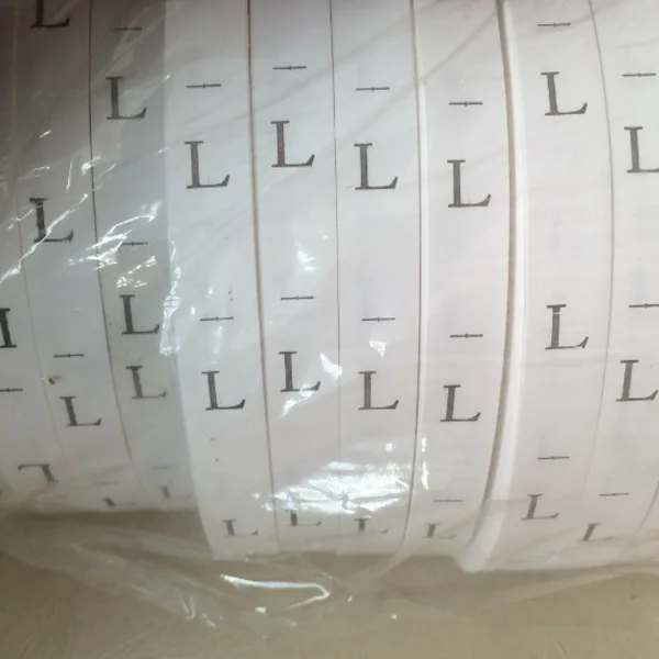 Custom high quantity size standard woven label roll, size label for clothing