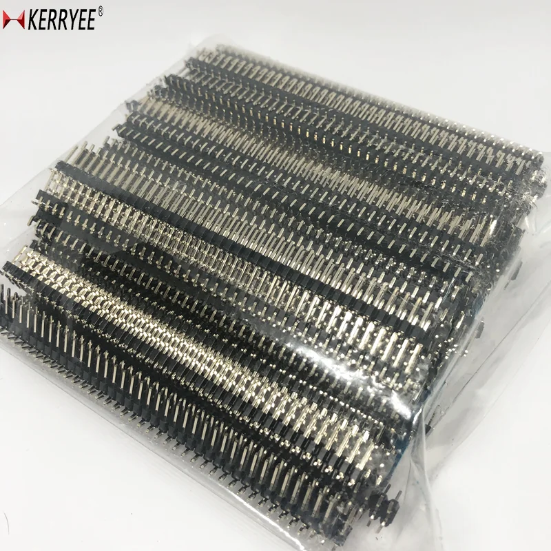 L=10 2.54mm 2*40P dual row 100pcs per bag male header SMT connector