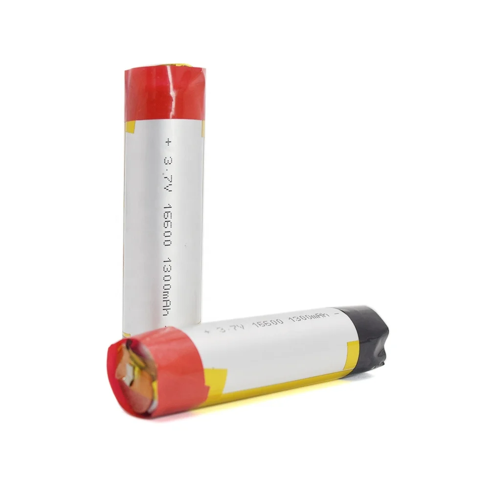 Round Lithium Polymer Battery 16600 3.7V 1300mAh 16*60mm Rechargeable Li-ion Batteries for Electronic Cigarette