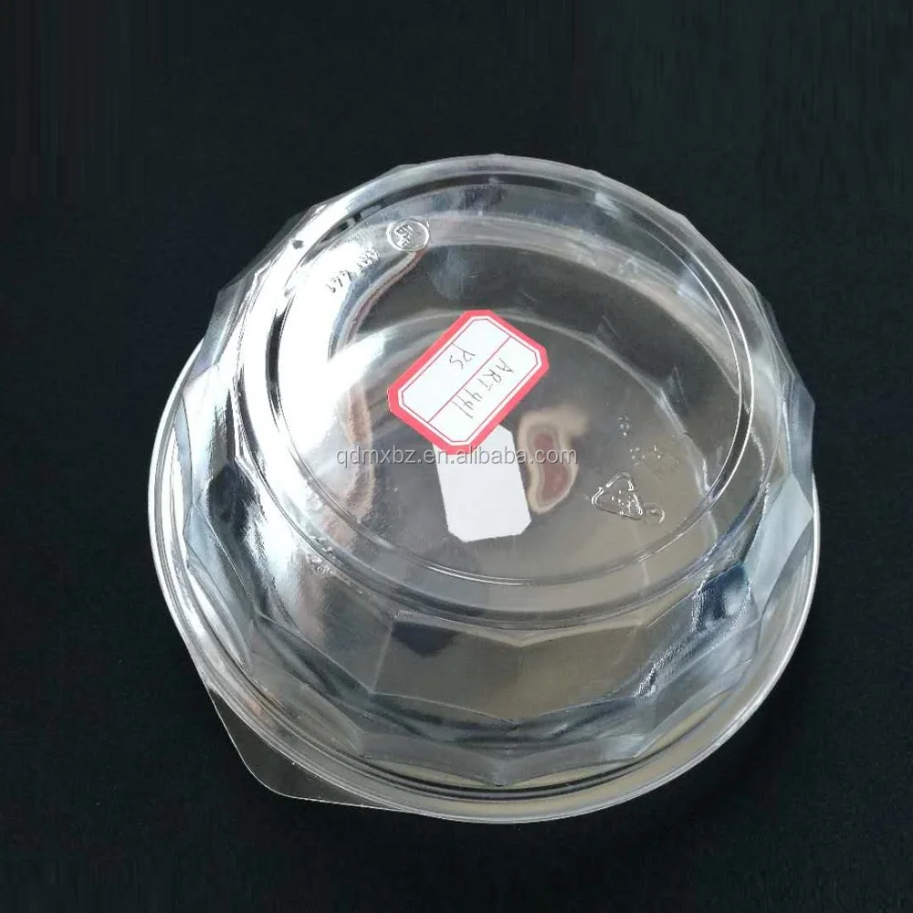 OPS Material ClearSeal Hinged Lid Plastic Clamshell Container for Hamburger,Salad, Slices of pie Packaging
