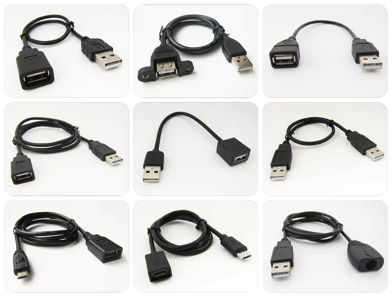 Micro 5Pin Male to USB 2.0 Female cable OTG Cable for android mobile phone USB Female to Micro Male On The Go Adapter