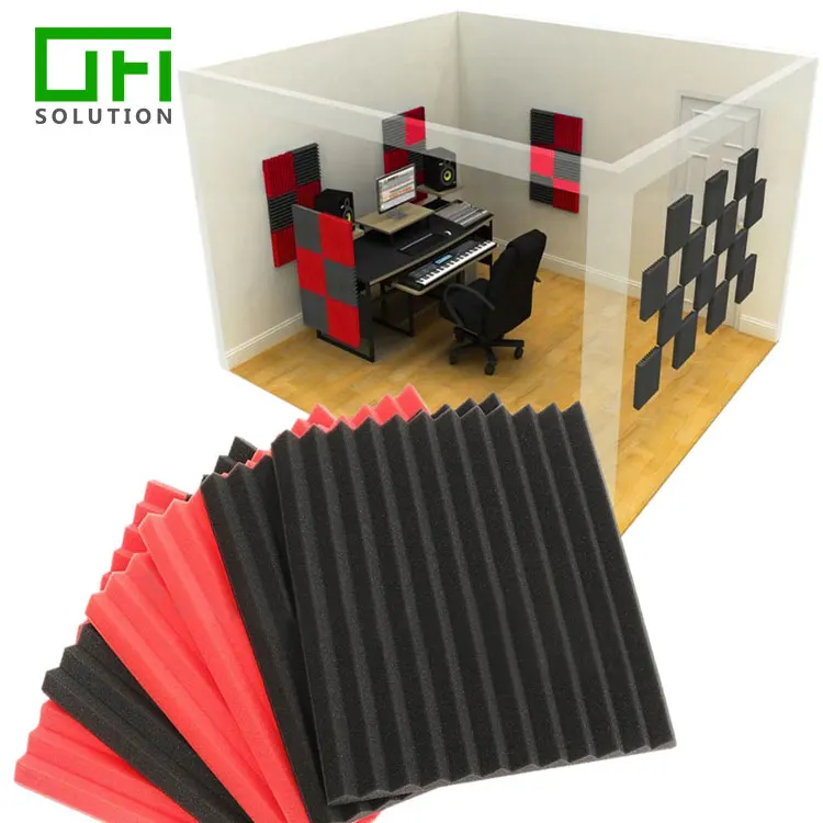 Sound Absorb Sponge Acoustic Panel Waterproof PU Acoustic Panel Soundproof Acoustic Foam Panels