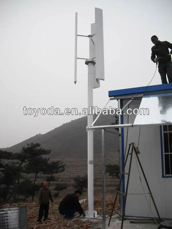 vertical axis windturbine/vanes for wind generator