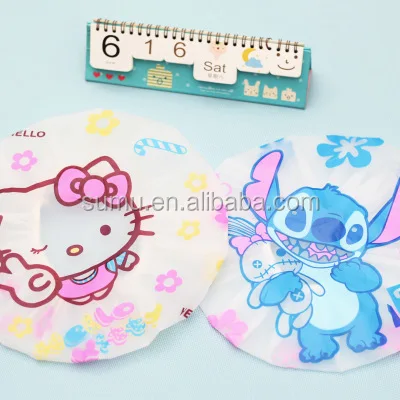 Microfiber Double Layers Elastic Reusable Waterproof Bath Cap Shower Cap