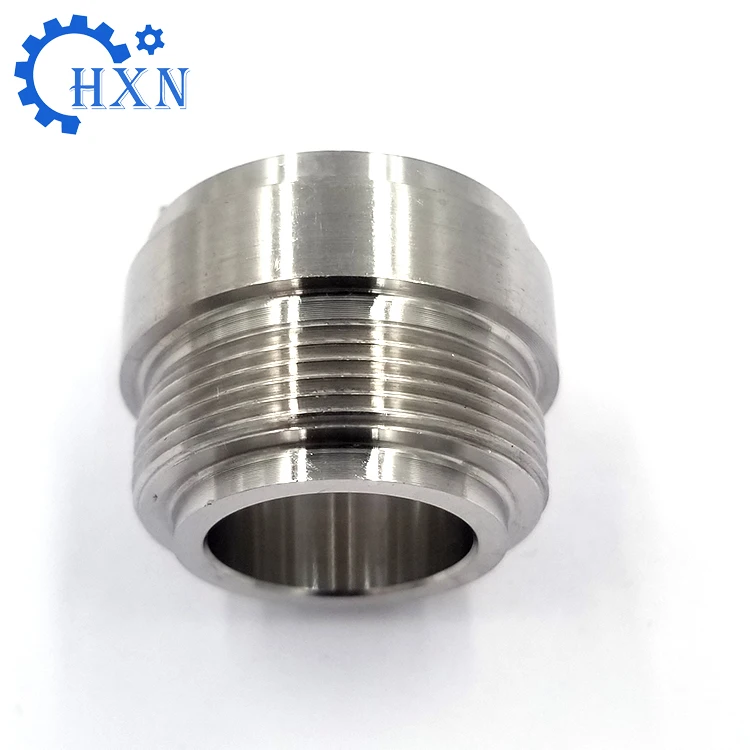 Custom stainless steel CNC machining long inner threaded tube