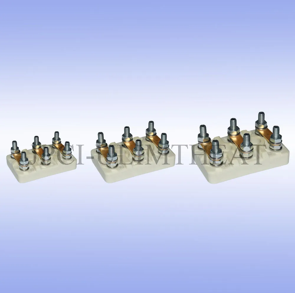 Type BM,  Terminal blocks in ceramic for 3 phases asynchronous electrical motors, 500V range