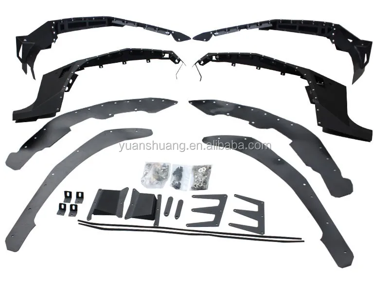 
Offroad 4 Doors Steel Crusher Flares Fender Flares Trims with Nail for Jeep Wrangler JK 2007+ Auto Accessories 