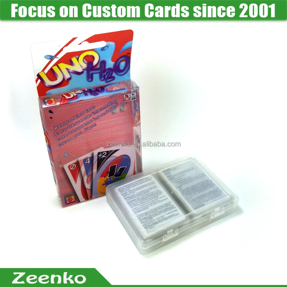 
P077 US custom printed casino playing card playing card punching machine clear plastic box for playing cards 