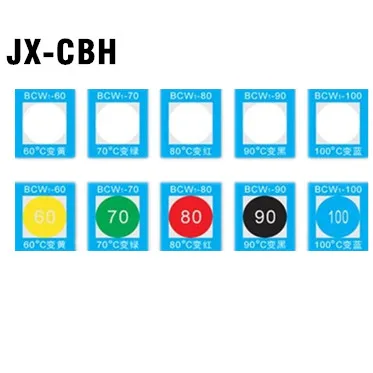 CBS heat sensitive Colorful Irreversible temperature label 1196