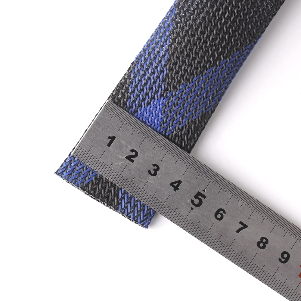 Cable Management Sleeve Wire Sleeve Fabric Braided Sleeve 38MM