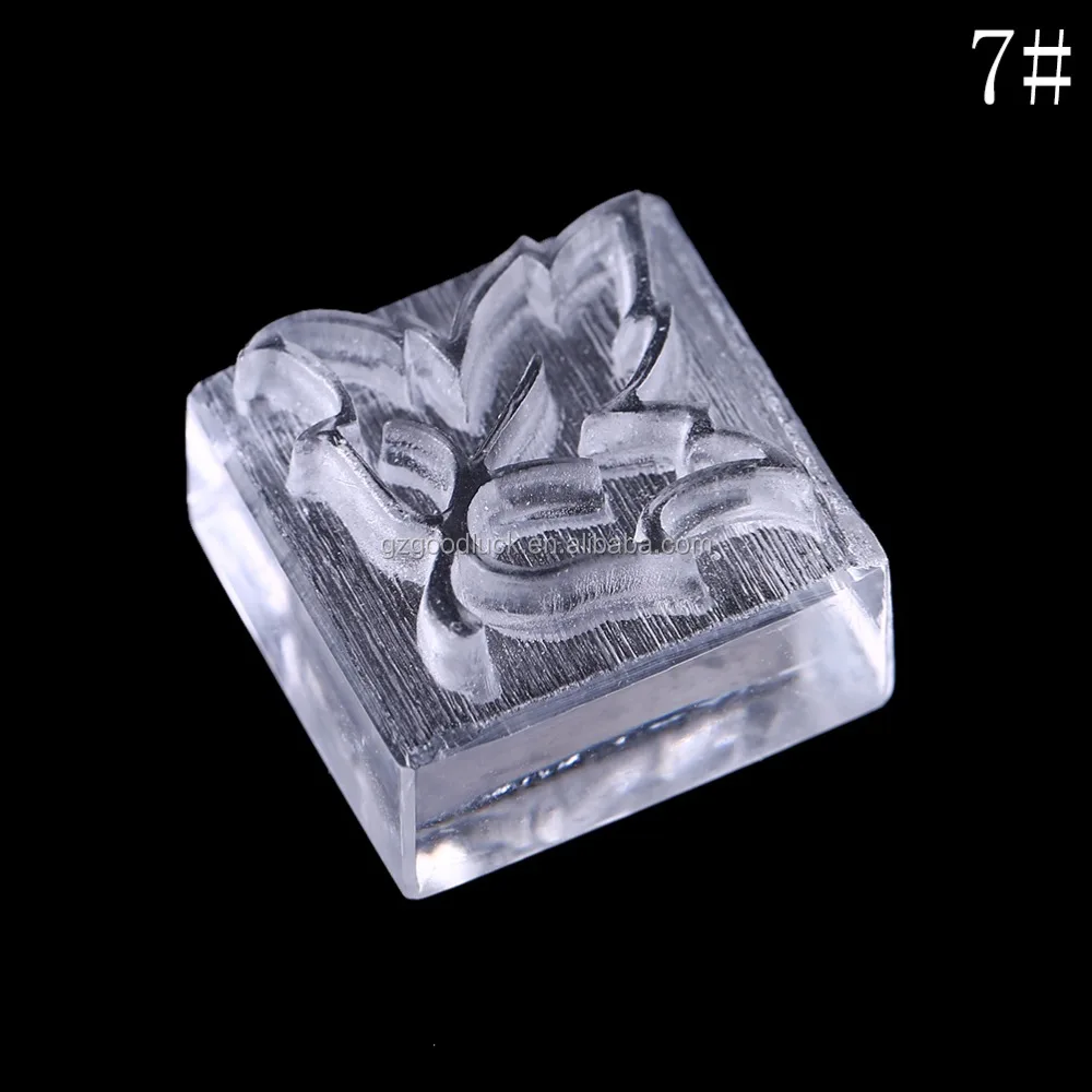 Handmade Dog Printed Soap Stamp Diy Footprint Natural Soap Resin Stamp Acrylic Crystal Transparent Seal for Soap