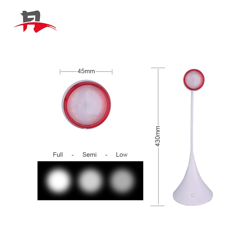 14 LED USB Rechargeable Portable Desk Lamp Adjustable Led Reading Light