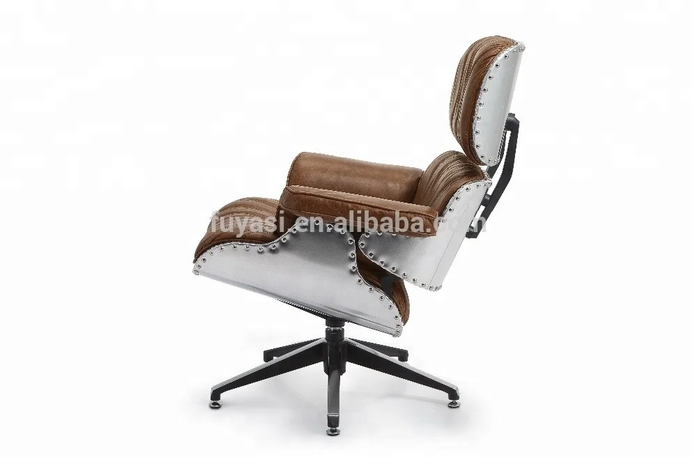 aluminum back classic leisure swivel chair