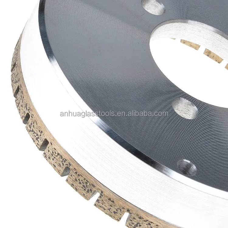 Segmented diamond bond glass grinding cup wheel to glass processing on double edger of GOLIVE/BOTTERO