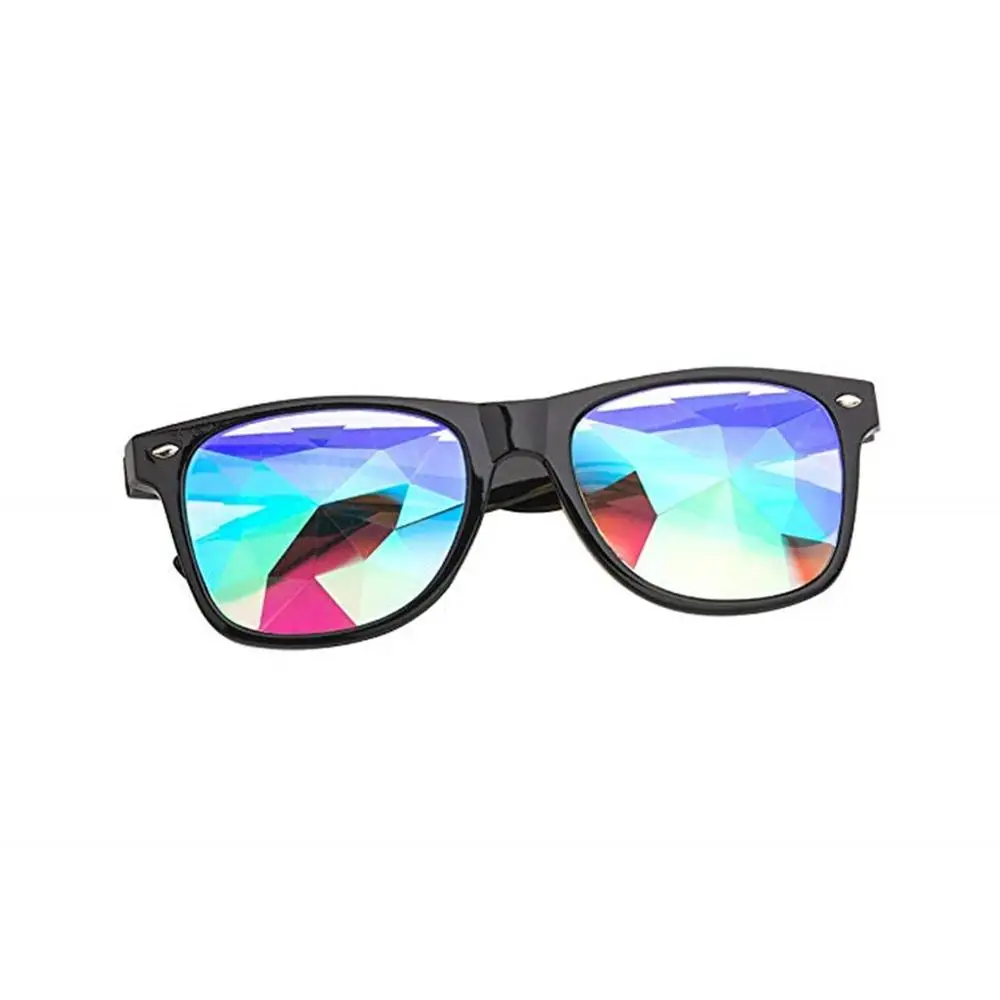 Wholesale Black/Red/White Kaleidoscope Glasses, Rainbow Prism - For Music Festivals, LED Light shows, EDM
