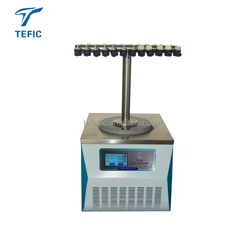 Pharmaceutical Vials Lyophilizer Bench Top-pressed Vacuum Mini Freeze Dryer Lyophilizer for Vial Bulk material freeze dryer